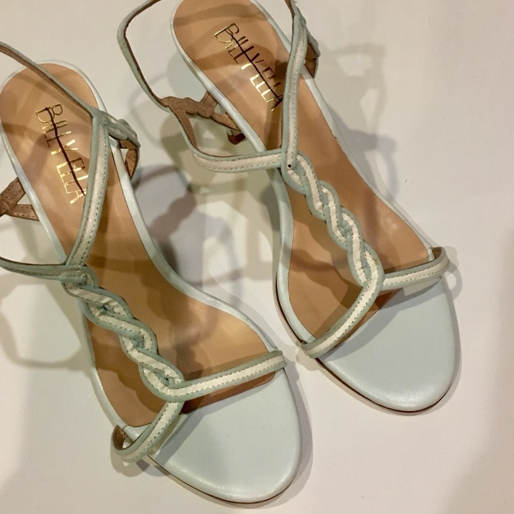 BHLDN x Billy Ella Braided Gilt T-Straps
